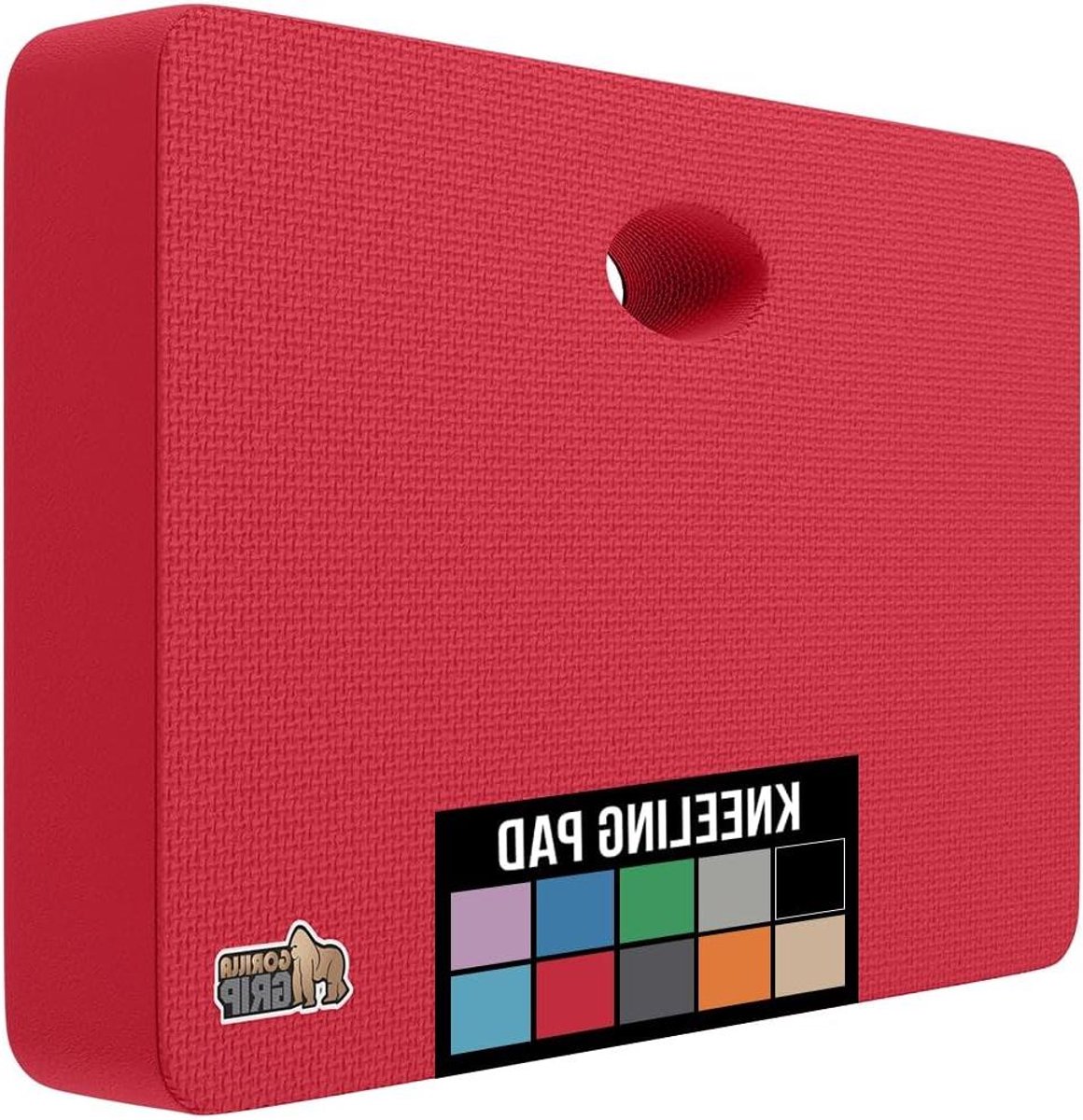 Dikke Tuin Kniekussen - Comfortabel Werkkussen - Tuinieren en Klussen - Extra Dik Schuim - 17.5 x 11 Inch - Rood