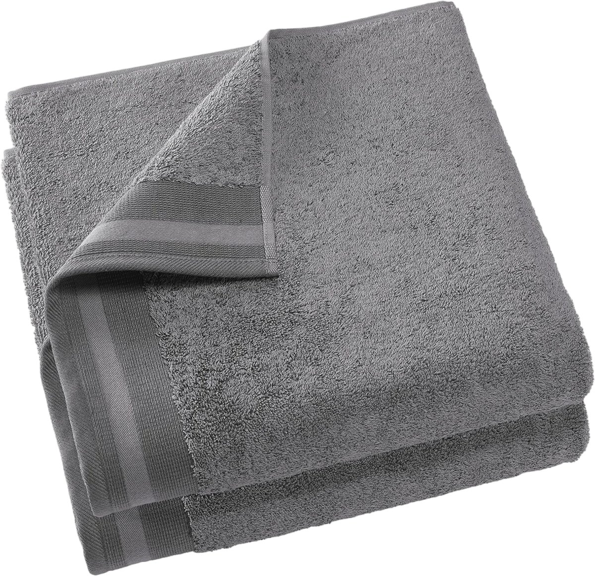 De Witte Lietaer Keuken handdoek Contessa Steel Grey - Set 2 stuks - 60 x 60 cm - Grijs - Katoen