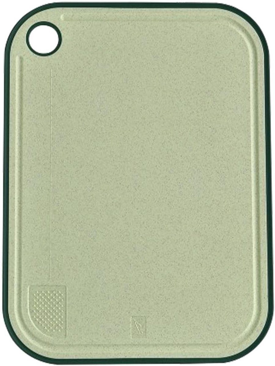 Snijplank Keuken - Snijplankenset - Voedsel Bereiden - Dubbelzijdig Gebruik - 36 x 28 cm - Groen