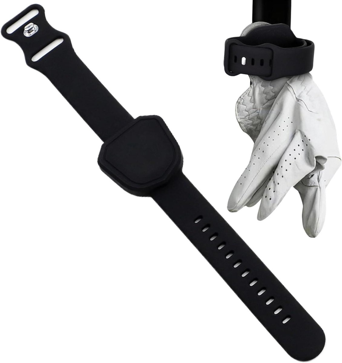 Afstandsmeter Houder - Magneet Riem - Golf Cursus - Veilige Bevestiging - 278 cm Lengte - Zwart