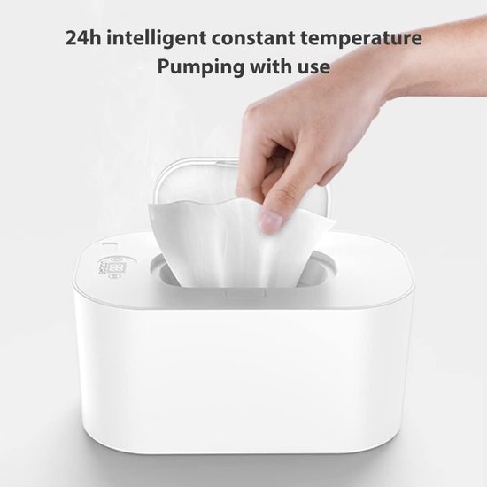 Babydoekjes Warmhouder - Doekjes Verwarming - Baby Comfort - Constante Temperatuur - Grote Capaciteit - Wit Groen — afbeelding 5