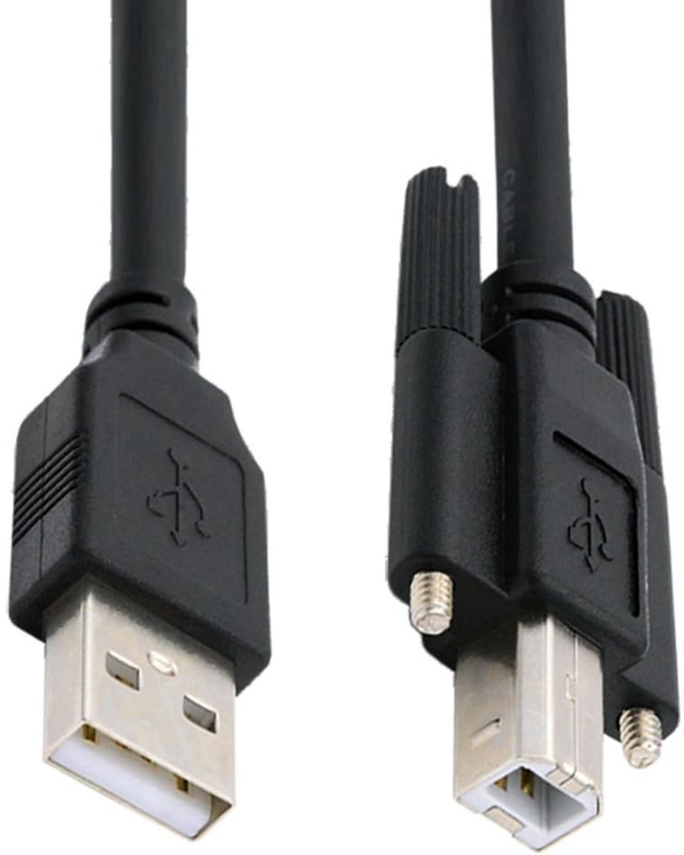 ONF3 - USB 2.0 Type-A naar Type-B Kabel - 150cm lengte - 480Mbps snelheid - Geschikt voor camera, printer en scanner - USB kabel - Hoge kwaliteit