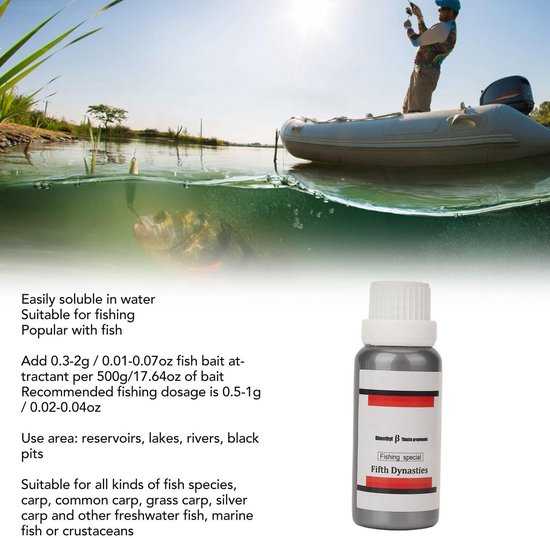 aladdien - Lokmiddelen voor Vissen - Vloeibaar Vis Aas - Hoge Concentratie - 1.1oz - Oplosbare Vloeistof - Geschikt voor Zoetwatervissen - Perfect v.. van Aladdien — afbeelding 3