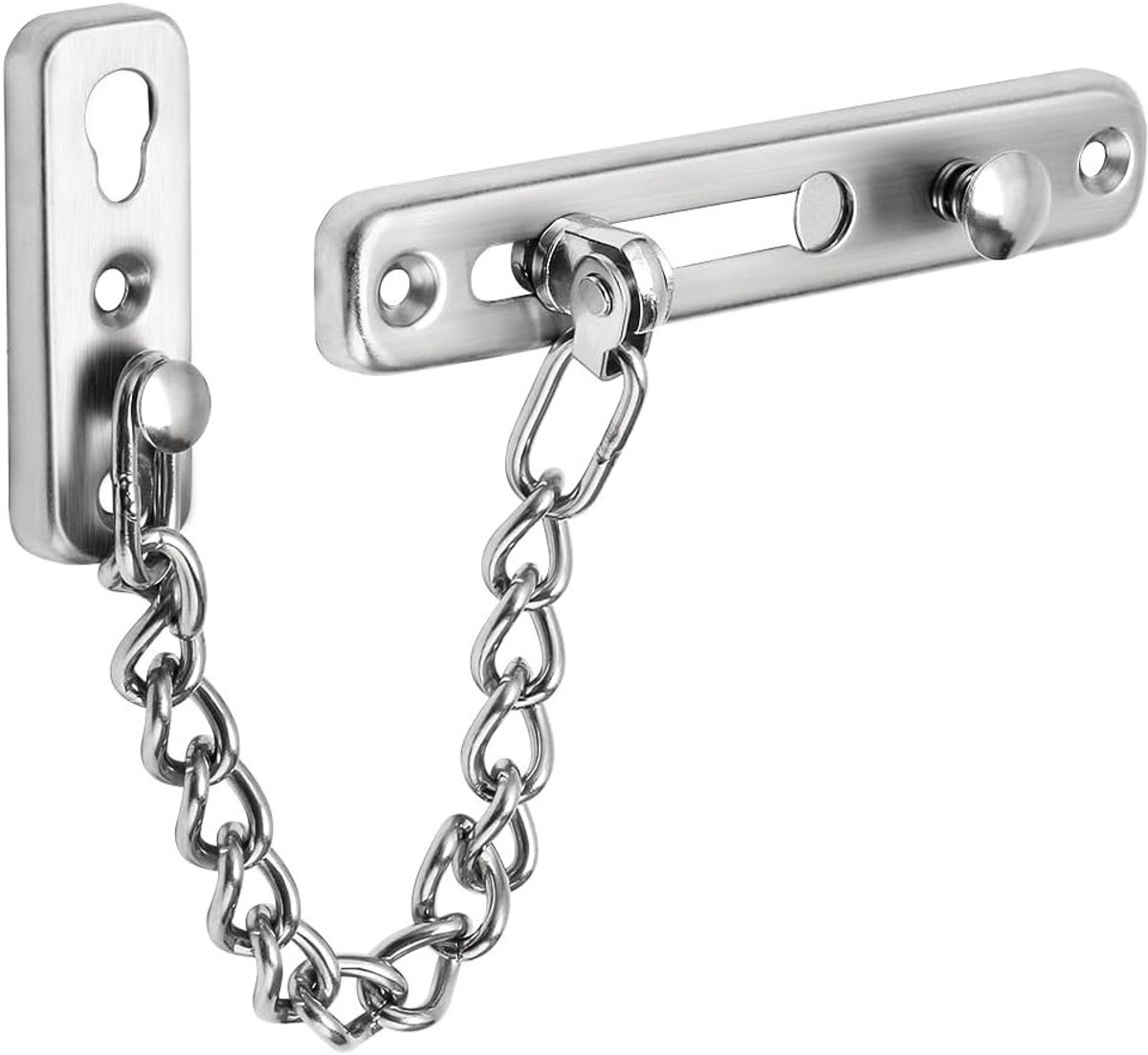 Veiligheidsdeurketting met Anti-diefstal Deurslot van Roestvrij Staal, Eenvoudig te Installeren en Duurzaam, Ideaal voor Thuisgebruik