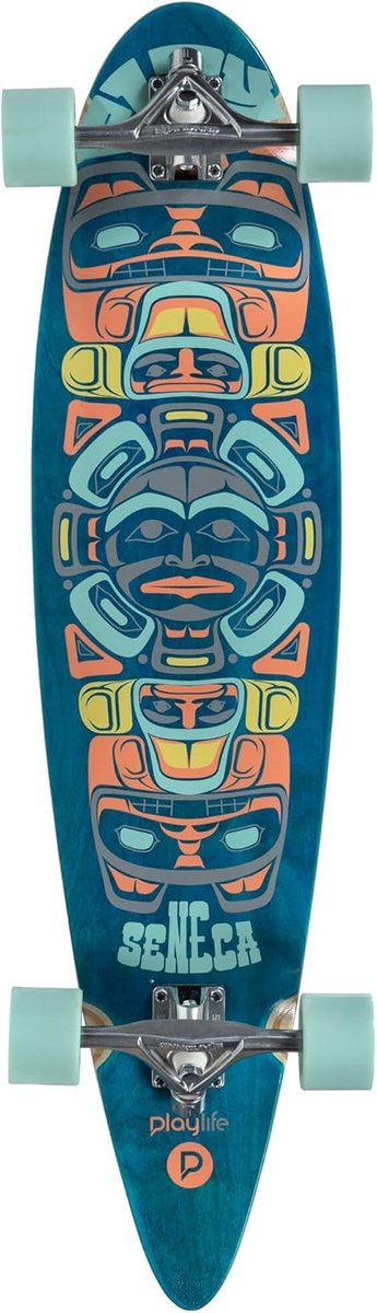 Longboard Pintail Vorm 38 Inch voor Casual Cruisen en Beginners