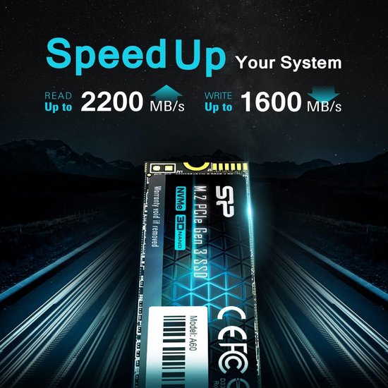 Snelle 512 GB NVMe M.2 SSD PCIe Gen3x4 voor PC en Laptop van Snelle — afbeelding 4