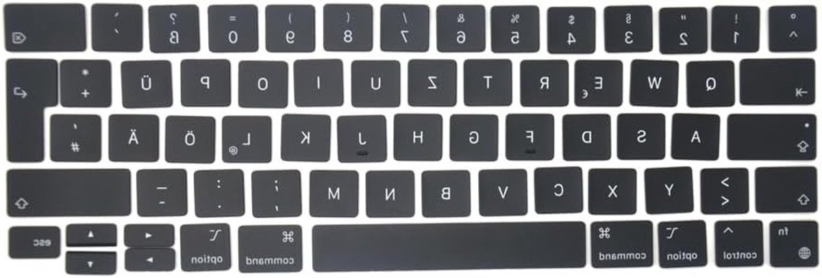 Complete Set Vervangende Toetsen voor QWERTZ Duits Toetsenbord Geschikt voor MacBook Pro 13.3 Inch Model A2338 M1 2020-2021 EMC 3578 met Vervangtoetsen en Gereedschap