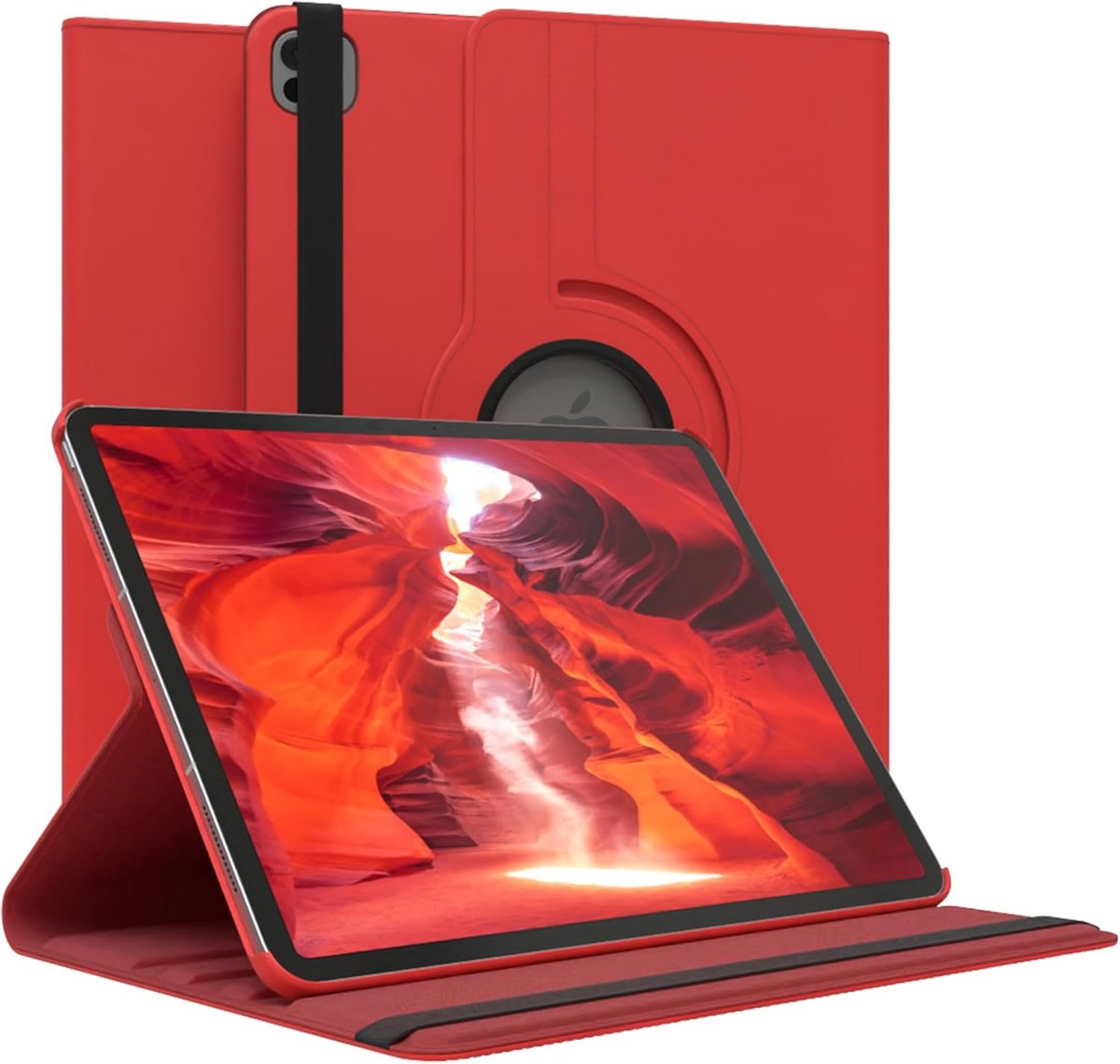 Draaibare Tablet Hoes voor 13 inch iPad Pro (2024) met 360° Rotatie en Standaard Functie