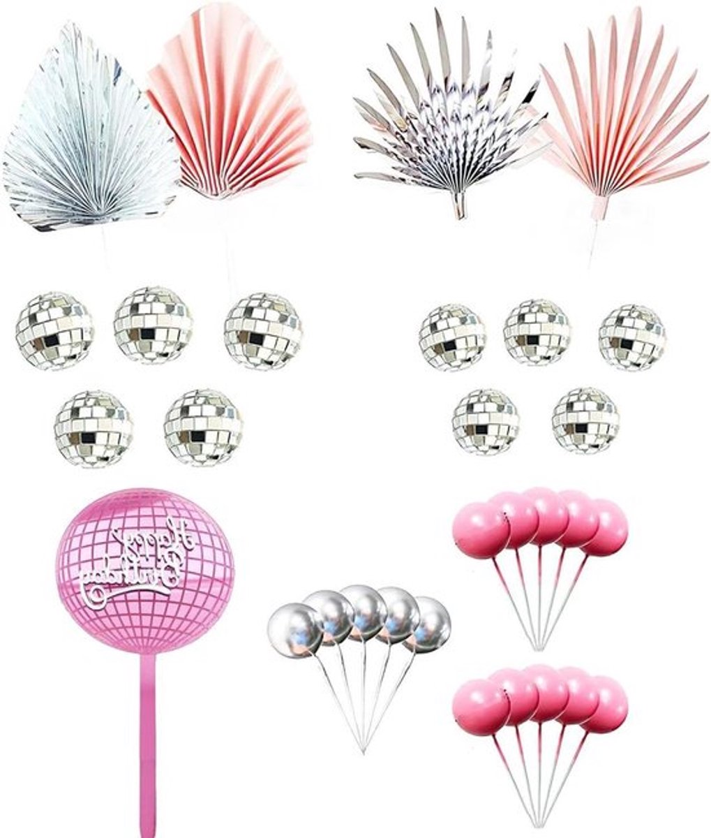 Creatieve Decoratie Voor Cakes met 29 Stukken Disco Cake - Stijlvolle Cake Accessoires
