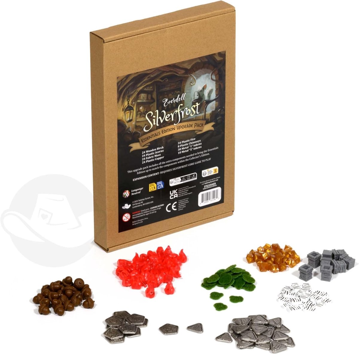 Asmodee bordspel Everdell Silverfrost Upgrade Pack Essentials editie.
