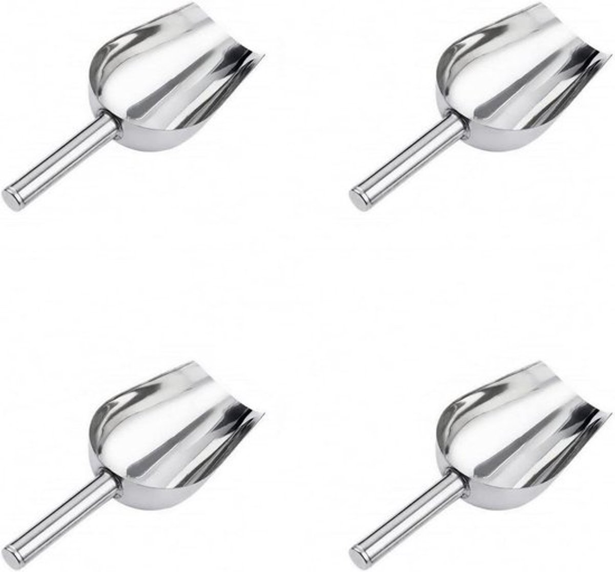 IJsschep en Snoepschep Set voor Keuken en Tuin, Buffetschep - 4 Stuks