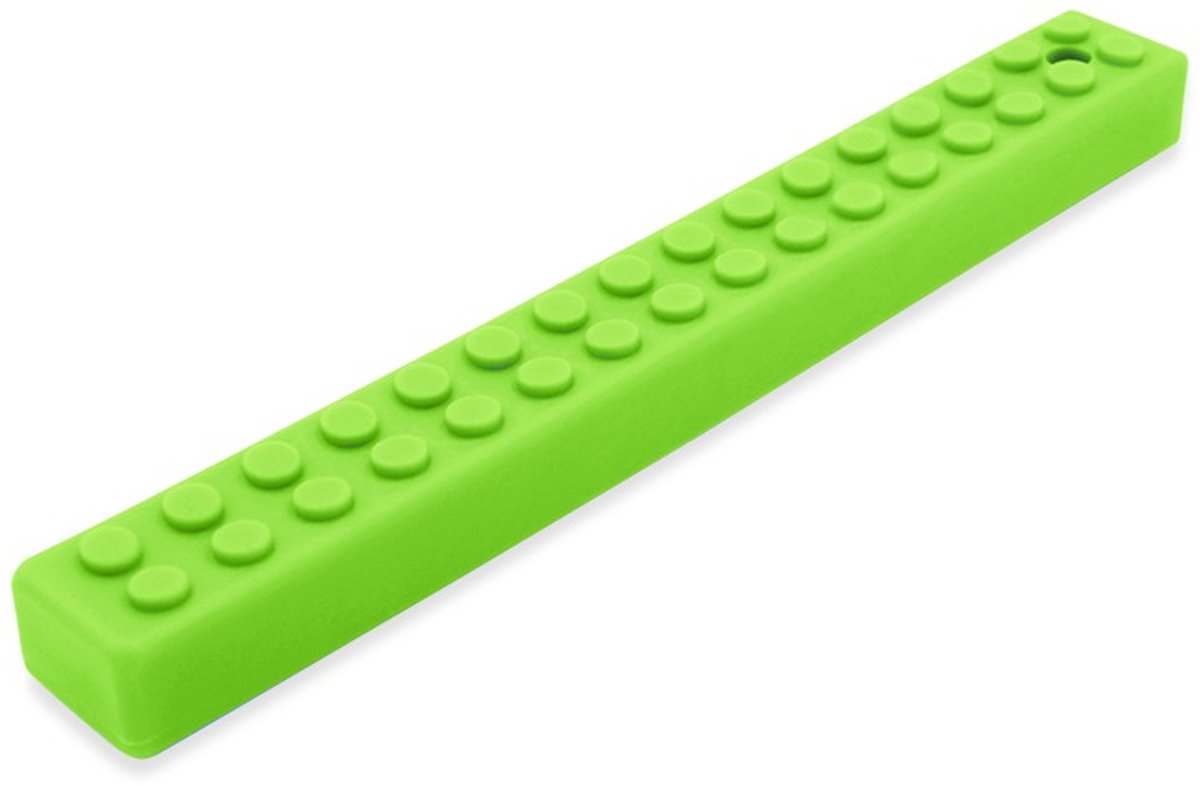 Ark Therapeutics kauwspeelgoed MEGA Brick Stick lime groen sensorisch.