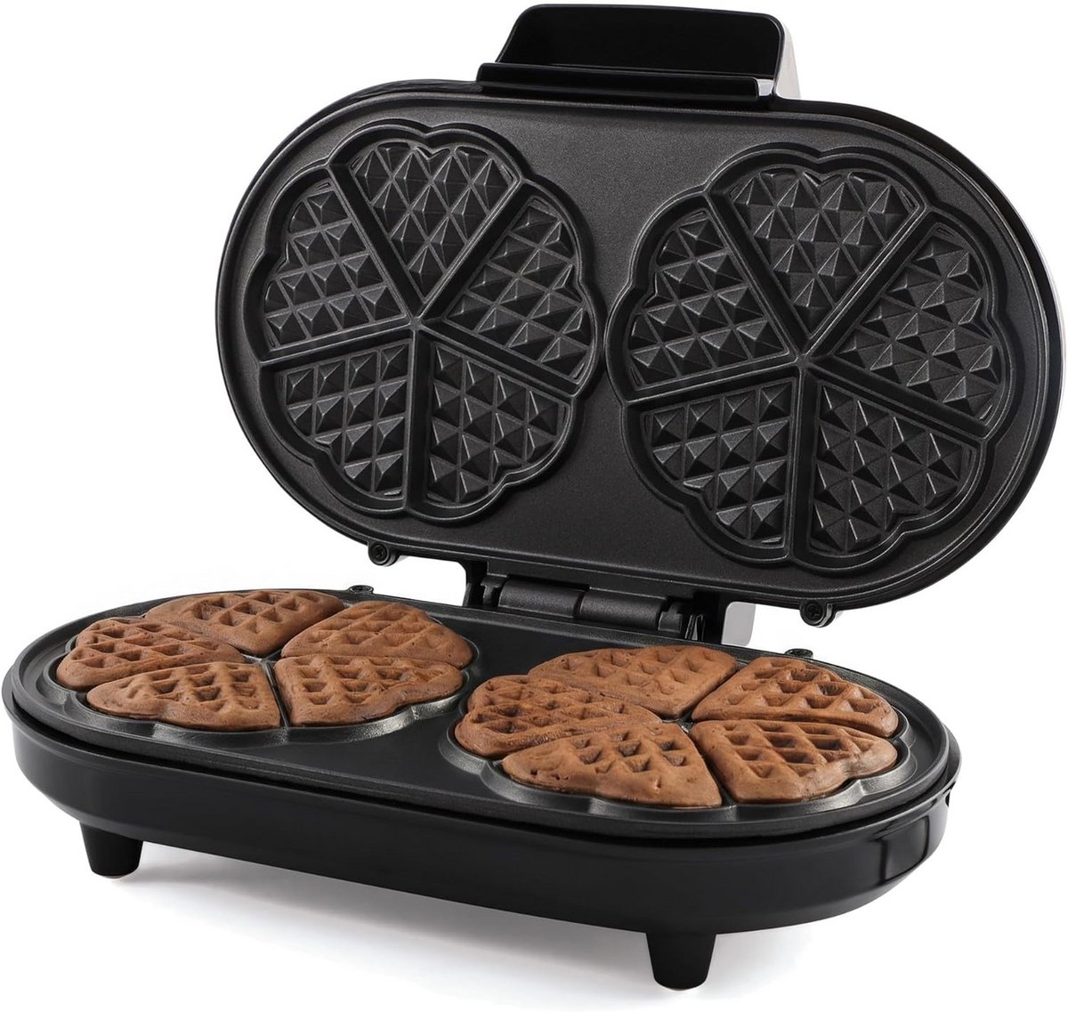 Wafelijzer met 1000W Vermogen en Antiaanbakplaten