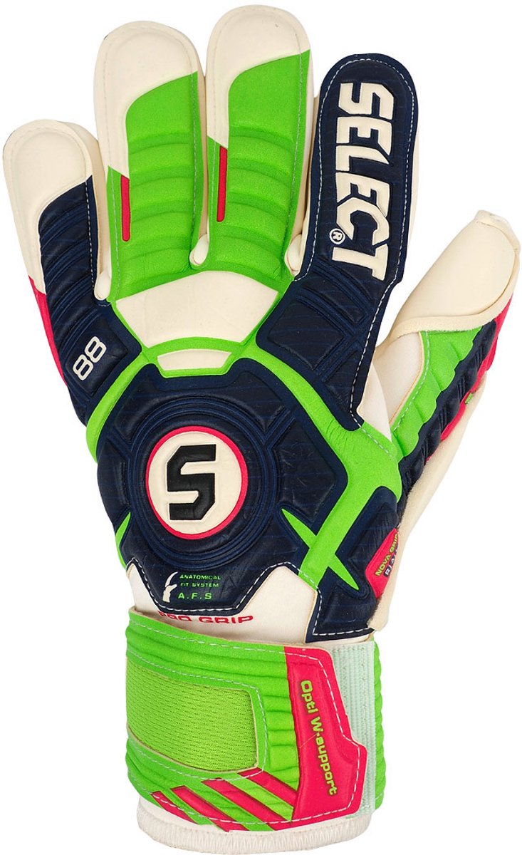 Select Keepershandschoenen 88 Pro Grip zielono Donkerblauw - Maat 11