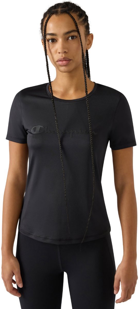 Champion T-shirt Dames Crewneck T Shirt Zwart