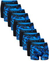 Vinnie-G Boxershorts - 10 stuks - Black/Blue Army - Maat L - Heren Onderbroeken - Geen irritante Labels - Katoen heren ondergoed