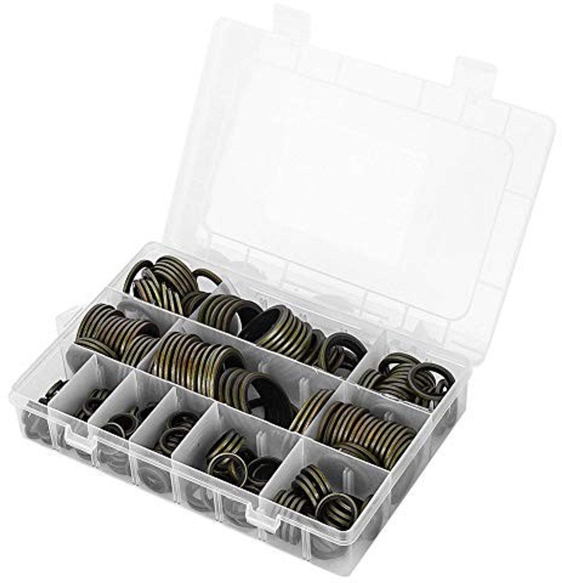 aladdien - Sluitring - Rubber afdichtringen - Hoogwaardige afdichting - 240 stuks - Platte ringen - Geschikt voor diverse toepassingen - 6-30 mm