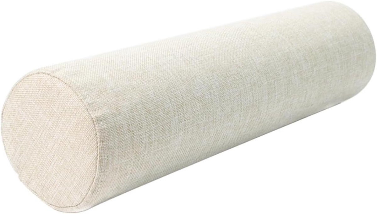 Rond Rolkussen - Cilinderkussen Neksteun - Extra Ondersteuning - Afneembare Hoes - 12 x 60 cm - Stmle4