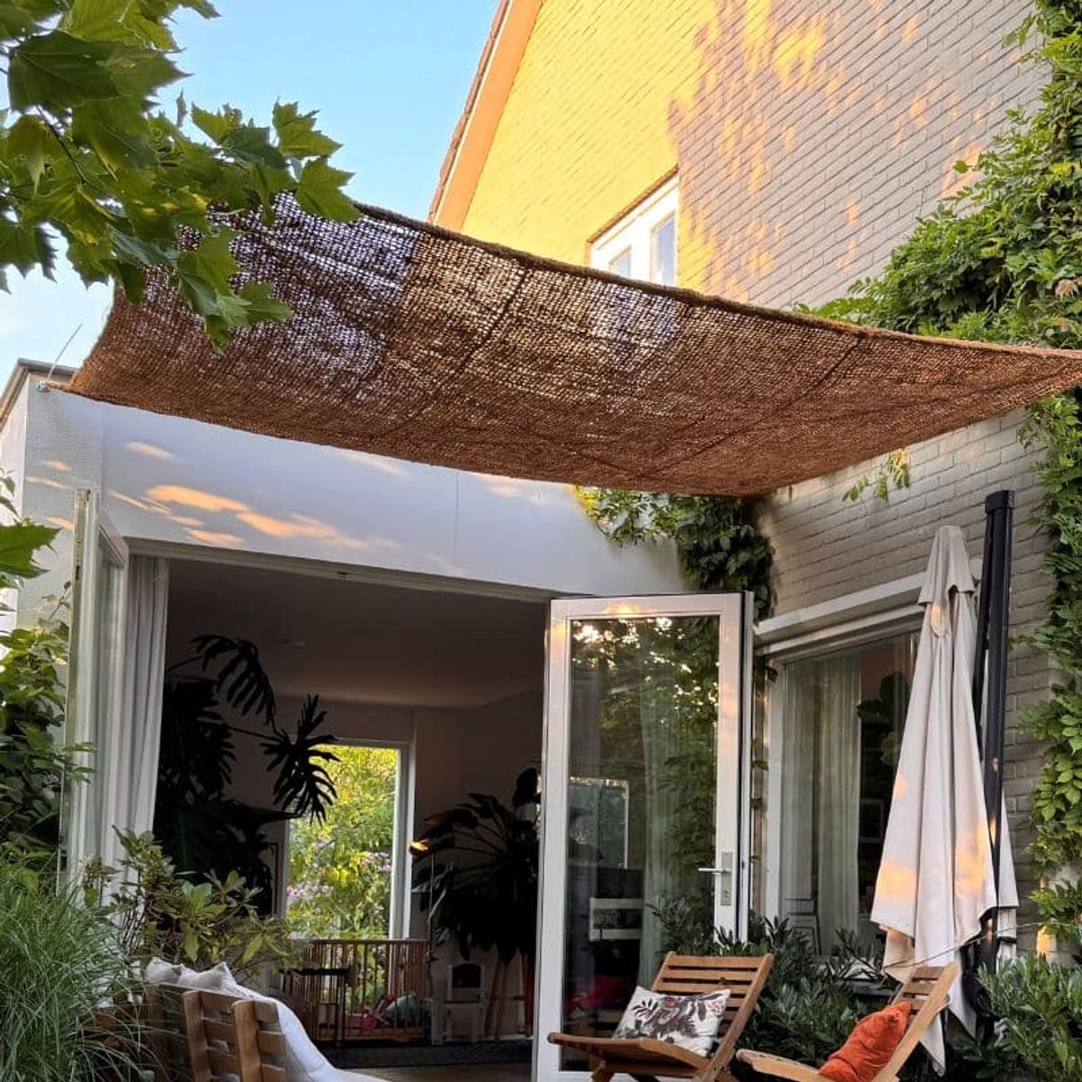 Kokos schaduwdoek | Vierkant | 3x3 m1 - 4shine