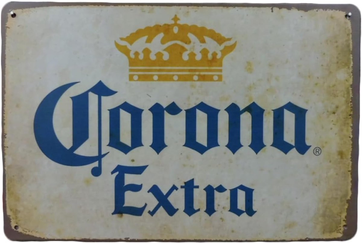 Metalen Bord - Wandbord Reclamebord - Mancave Decoratie - UV Bestendige Inkt - 20 x 30cm - Alu