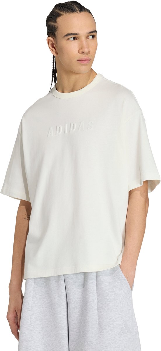 Adidas Sportswear Soft Lux Graphic T-Shirt Heren Wit
