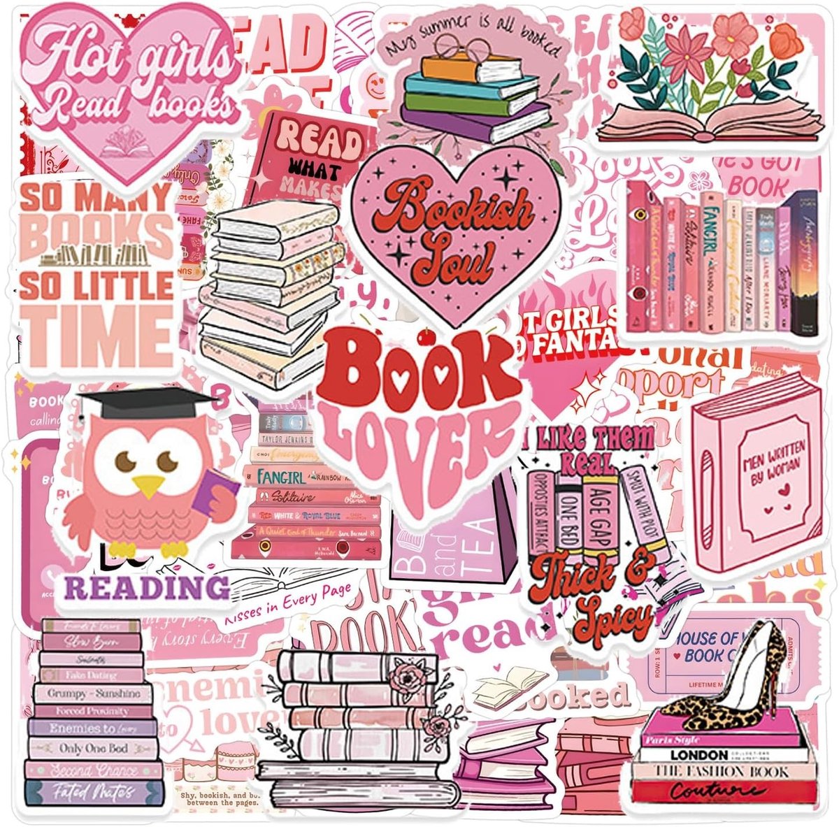 aladdien - Decoratieve stickers - Scrapbooking - Hoogwaardige kwaliteit - Roze - Waterflesstickers - Geschikt voor creatieve projecten - Uniek ontwe..