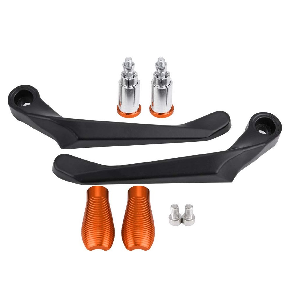 aladdien - CNC Veiligheidslevers - Bumper Protector - Motoren - Oranje 7/8 inch 22mm - Bescherming - Duurzaam materiaal - Geschikt voor Motorfiets -...