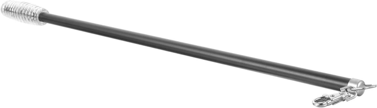 Gordijn Handvat - Gordijnstok - Gordijnen Openen - Aluminium Legering - 55 cm - Zwart