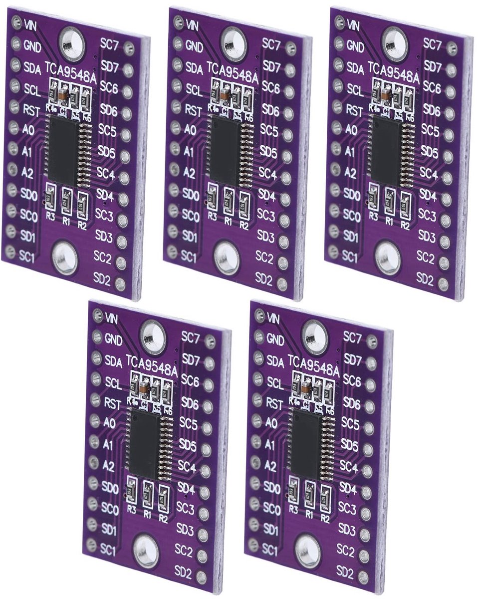 aladdien - Expansiemodule - Controle van Meerdere I2C Apparaten - 5 Stuks - I2C - Eenvoudige Aansluiting - Geschikt voor Elektronica - Compact
