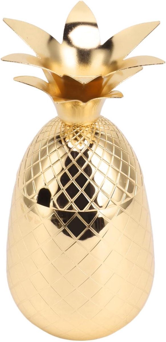 Cocktailshaker Ananas - Mixbeker Drankjes - Drankjes Maken - Uniek Design - 500 ml - Goud