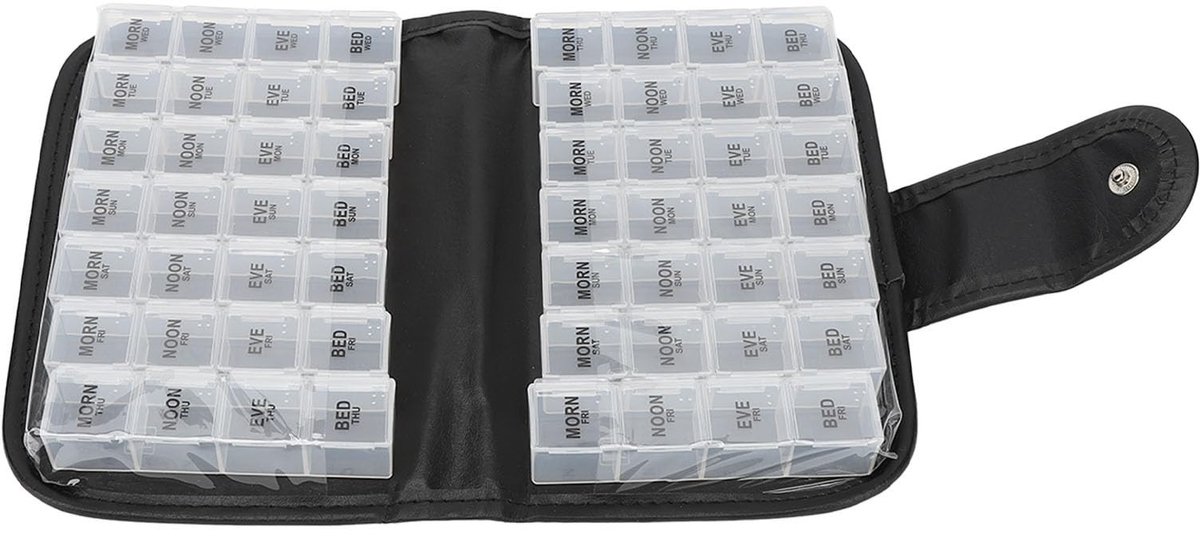 aladdien - Maandelijkse Medicijnen Organizer - Pillendoos voor Vitaminen en Supplementen - Handig en Praktisch - Geschikt voor Medicijnen - Organise...