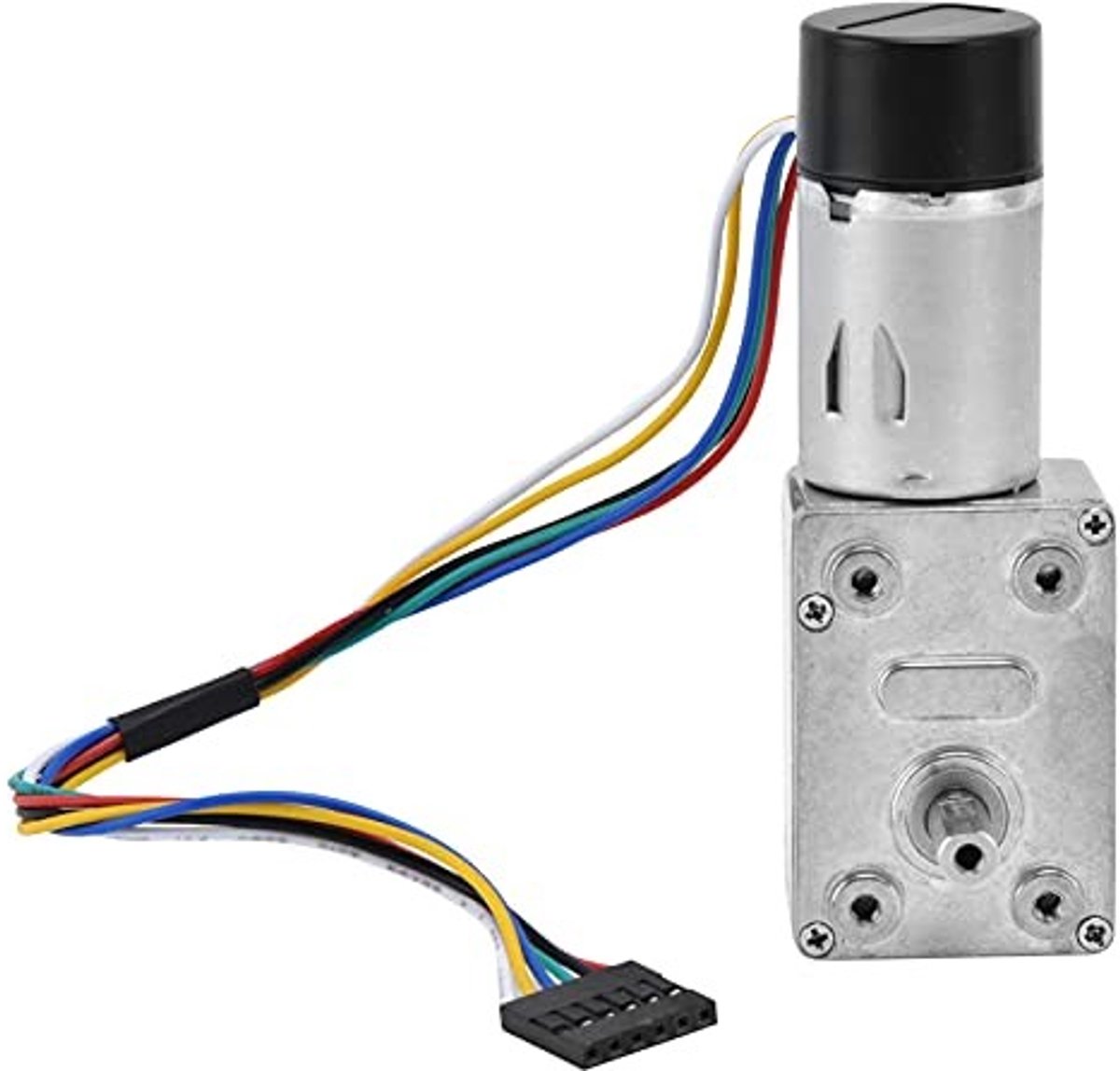 aladdien - Worm Gear Motor - Hoge Koppel Mini Motor - Dubbele As - Compact - Ideaal voor Robotica - 6V - Geschikt voor Diverse Toepassingen - Miniatuur