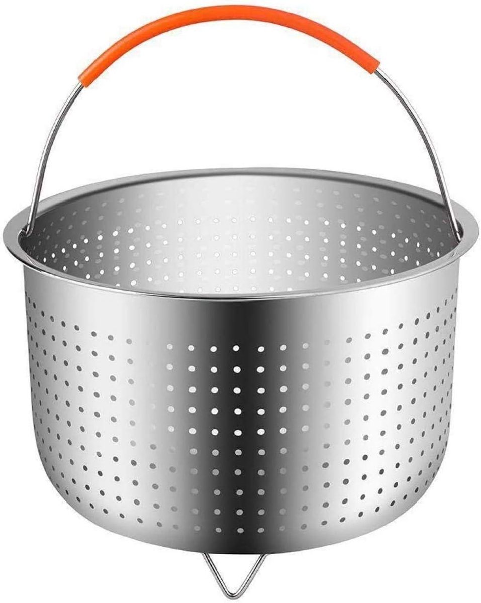 Stoommand RVS - Groente insert - Gezond Koken - Met siliconen handgreep - Ø175 cm - Zilverkleurig