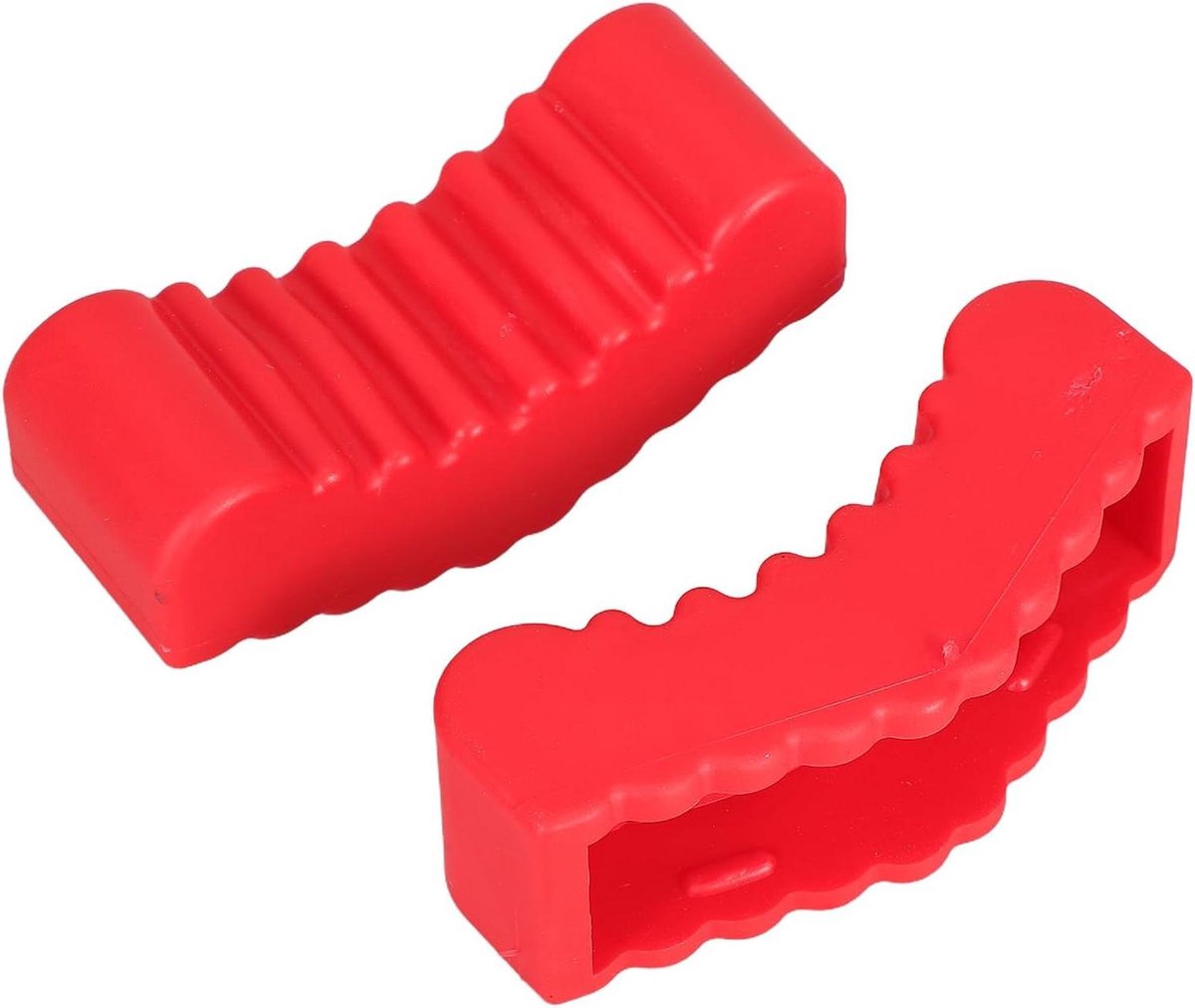 Kriksteun Rubberen Pads - Steunblokken Set - Auto Reparatie - Veilige Hefoplossing - 2 Stuks - Rood