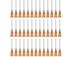 Industriële Blunt Point Cannula 15G 2.5 cm met Luer Lock Aansluiting, Dosing Naald voor Lijmpistool, 40 Stuks, Perfect voor Precisie Toepassingen en Vloeibare Materialen