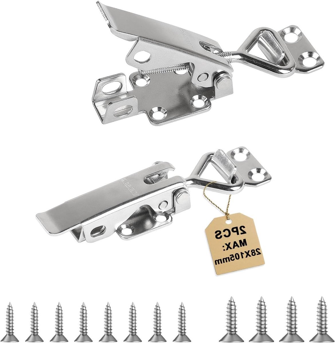 2 Stuks RVS Spanning Klem Max. 28 x 105 mm, Draagcapaciteit 3KN, Verstelbare Klem voor Kisten, Snelsluiting en Leverklem voor Diverse Toepassingen