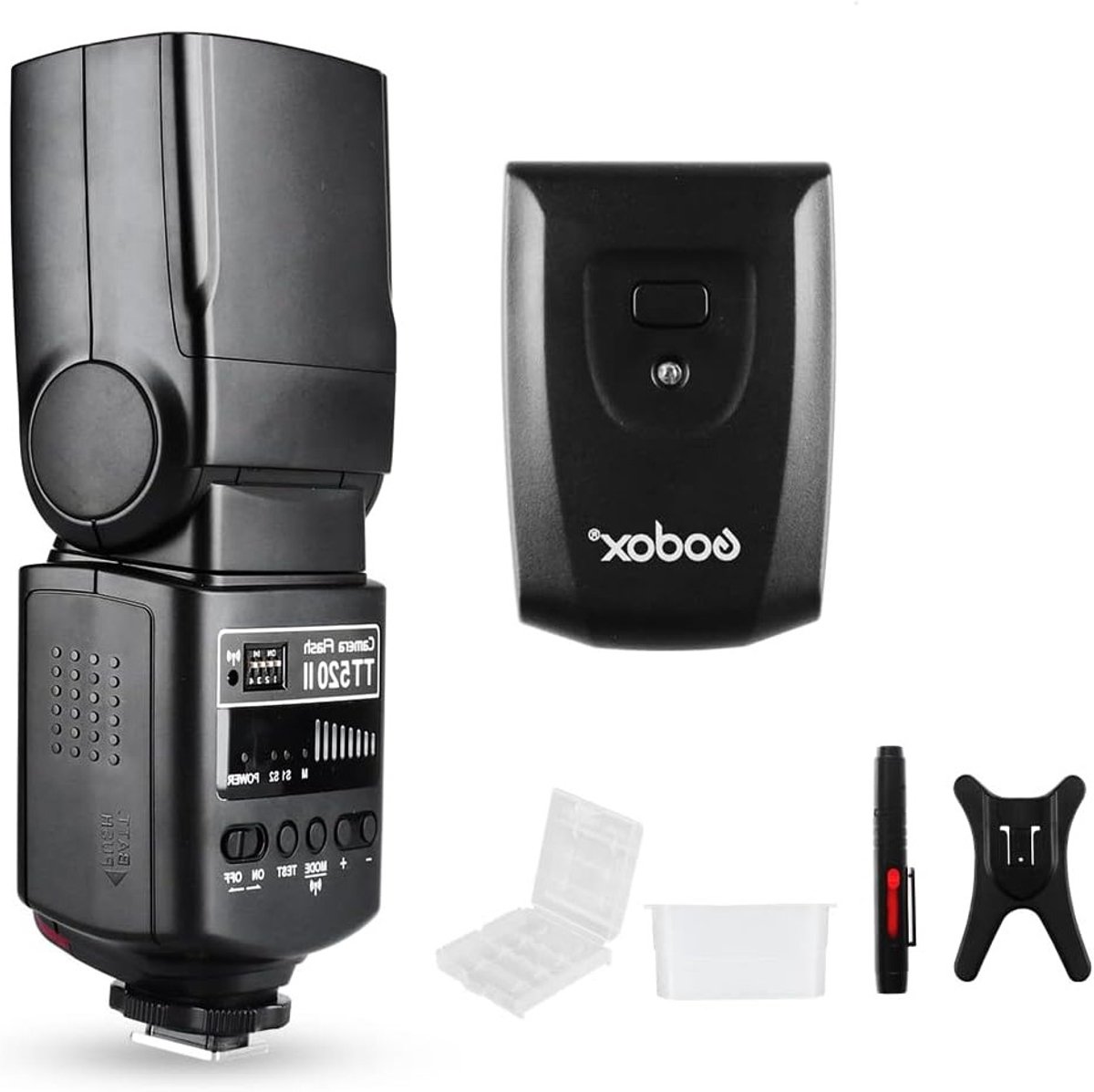 Universele Camera Flitser - Elektronische Speedlite met Draadloze Overdracht voor DSLR Camera's zoals Canon, Nikon, Panasonic, Olympus en Pentax