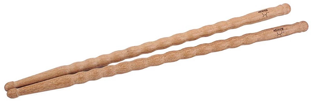 1 Pair Bamboo Drumsticks 5A Wave Pattern - Duurzame Praktische Stok - Percussie Accessoire