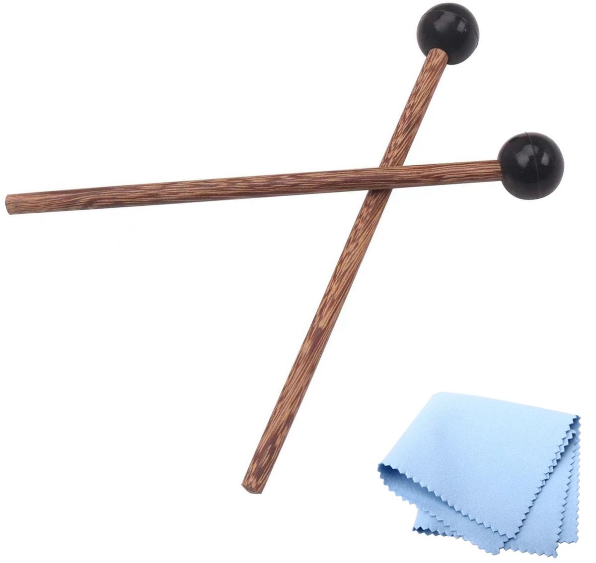 aladdien - Rubber Xylofoon Hamer - Houten Stok - Met Rubber Kop - 22CM - Percussie Instrumenten - Duurzaam - Ideaal voor Muziek - Geschikt voor Kind..