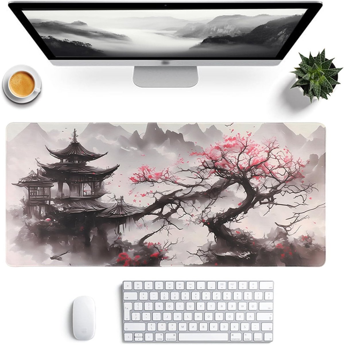 Grote Gaming Mouse Pad XXL met Anime Ontwerp 900 x 400 - Antislip, Waterdicht en Vuilbestendig voor PC en Laptop