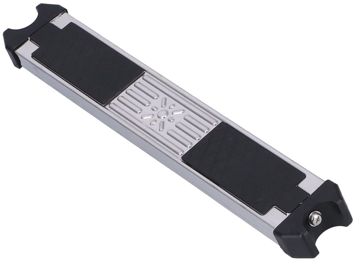 Allecto - Ladderpedaal - Antislip - Roestvrij staal - Vervangend pedaal - Geschikt voor zwembad en spa - 49x7.5cm