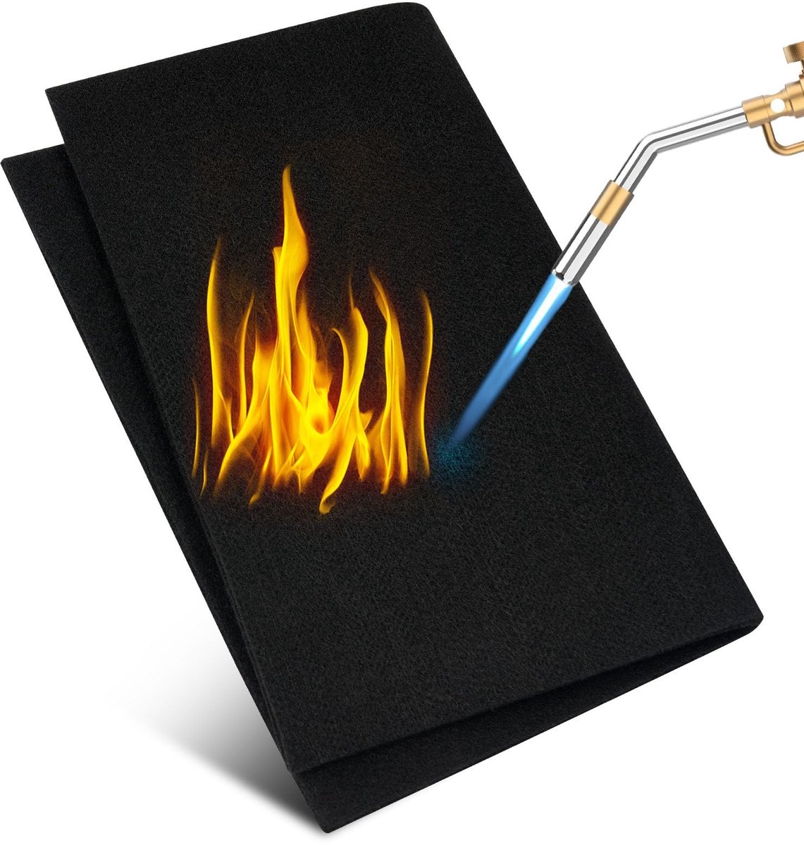 aladdien - Vlamvertragende Warmtebeschermmat - Hittebestendig tot 1000°C - Ideaal voor Lassen en Grillen - 30 x 23 cm - Veiligheid - Bescherming teg..