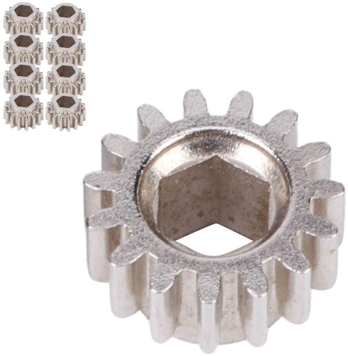 Open Gear Gitaarstemmechanieken Set - 12 Stuks Zilver voor Gitaar, Bas en Ukulele
