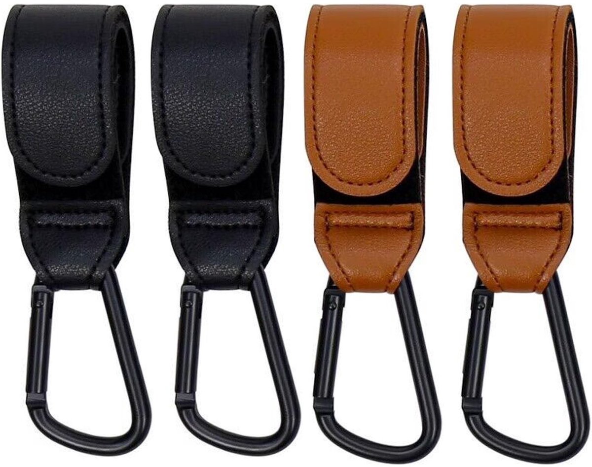 Allecto - Pram Hooks - Stevige Carabiner Haken - Voor Kinderwagens en Tassen - Handig en Duurzaam - Veilig en Betrouwbaar - Geschikt voor Ouders - ...