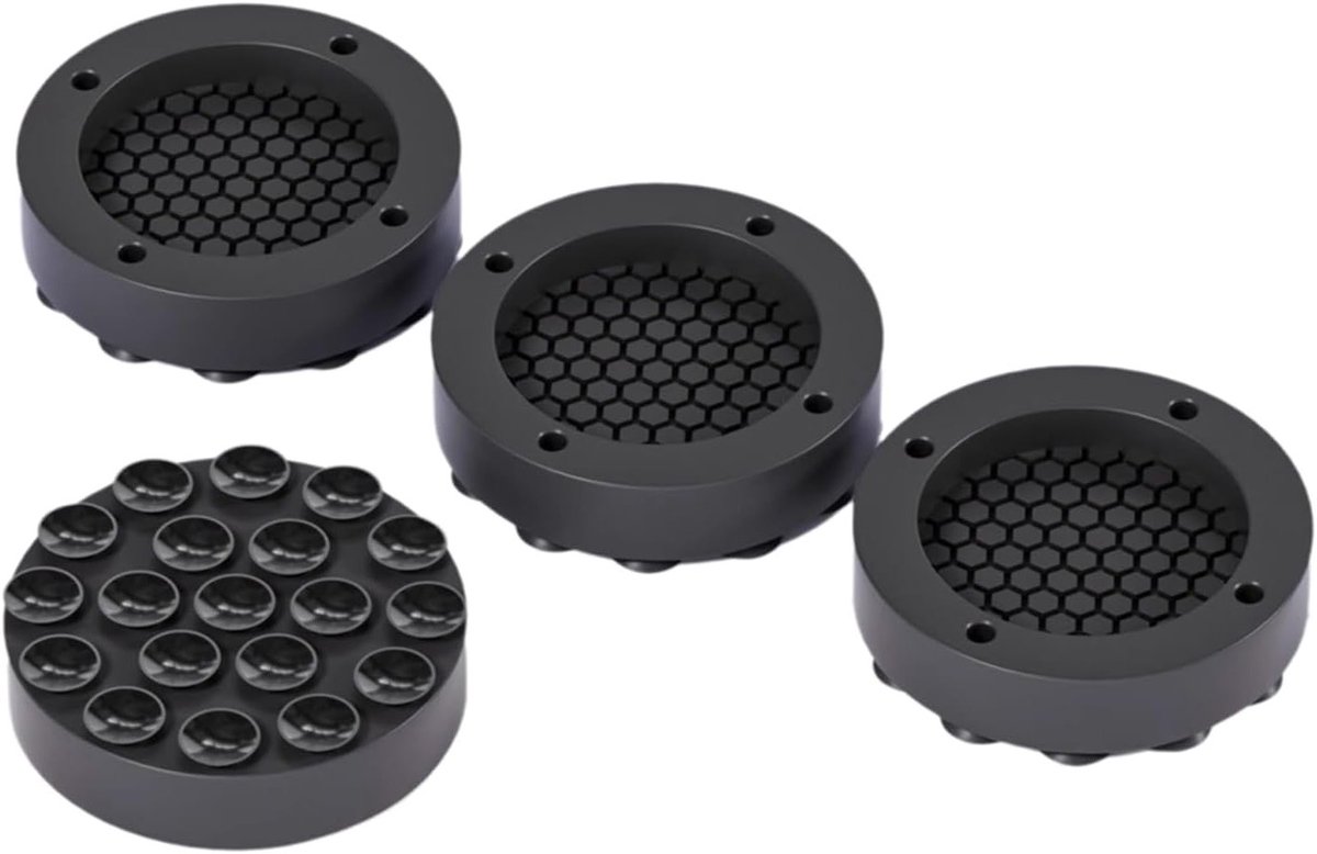 Set van 4 Antivibratie Pads voor Wasmachines, Voet Pads met Zuignappen, Geluiddempende Vloerbescherming en Antislip Oplossing voor Huishoudelijke Apparaten