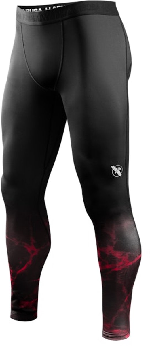 Hayabusa UFC BJJ Heren Spats - Zwart/Rood - maat L