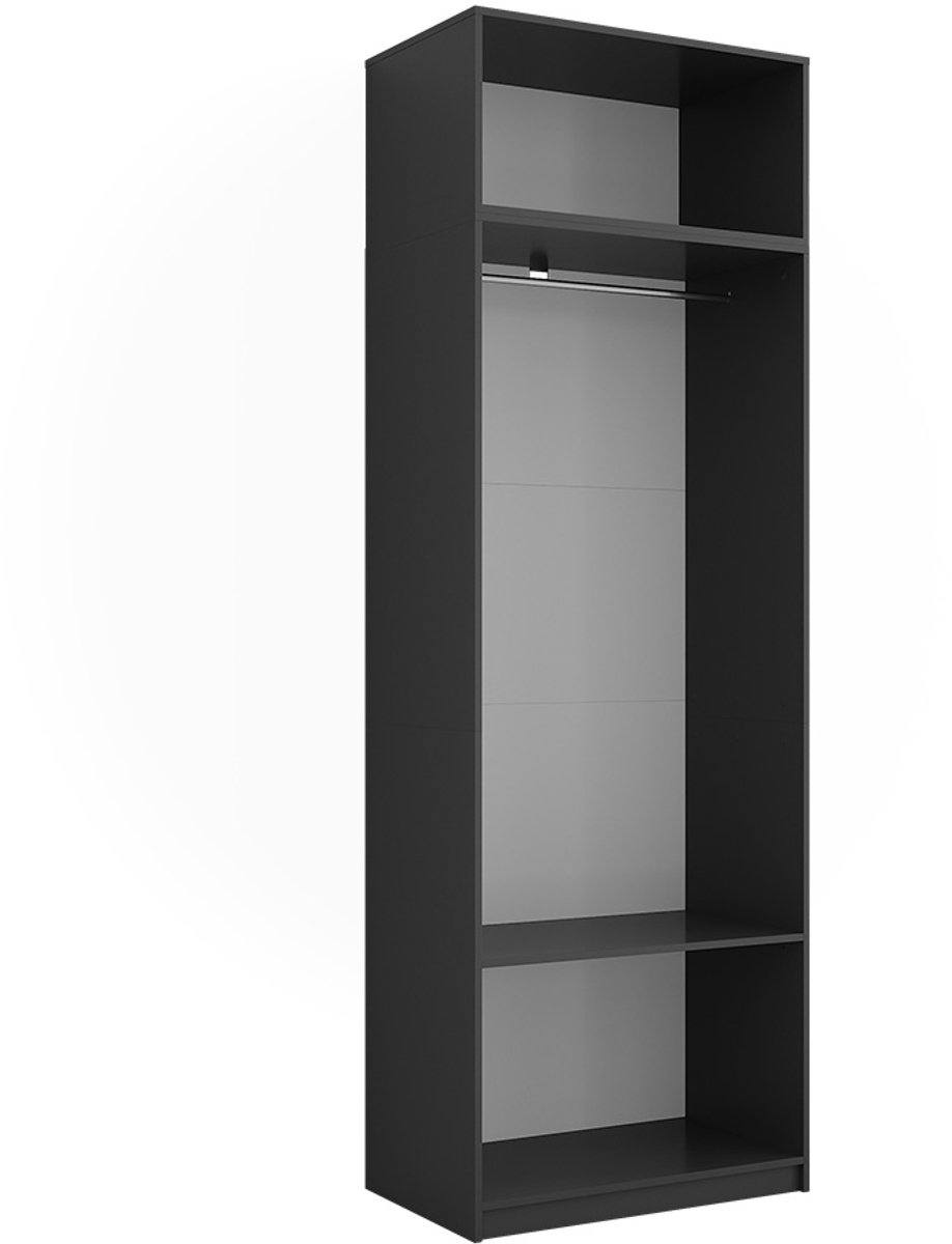 Vicco Elmo Kledingopslagkast – 80 x 40 cm Set van 2 Antraciet
