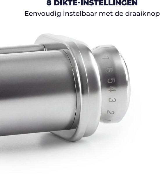 Fentic Pasta Roller - Pasta Maker Geschikt voor Fentic SM-1504P en SM-1504BM - RVS Elektrische Pastamachine - Verstelbaar 8 Standen van Merkloos — afbeelding 4