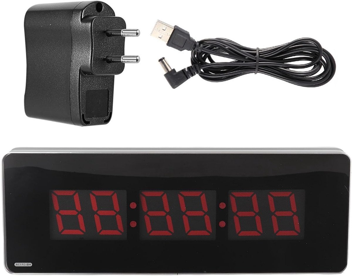 Digitale LED Wandklok met Nauwkeurige Kalender voor Keuken, Kantoor en Woonkamer - Inclusief Uren, Minuten en Seconden