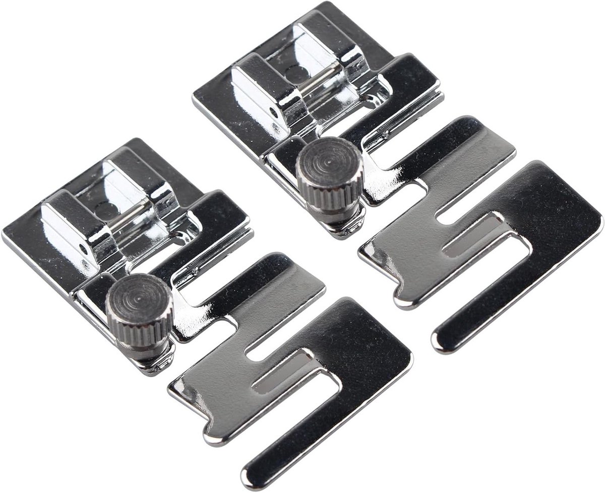 2 Stuks Elastische Persvoet voor Naaimachine - Universele Houders voor Diverse Stoffen